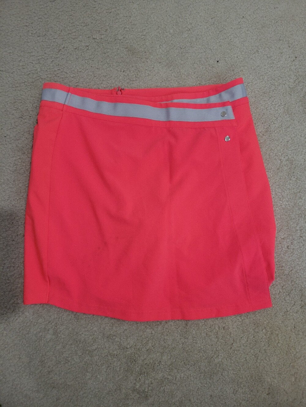 Tommy Armour Dri-Logic Golf Skort Womens Size 10 Pink Coral Athletic Skirt Wrap